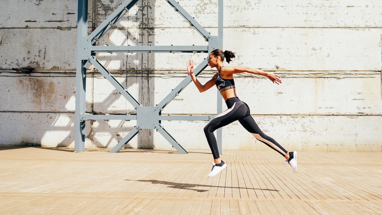 Fit Woman Running